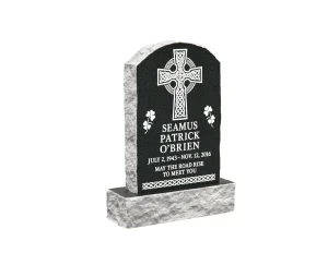Classic Arched-Top Upright Headstone