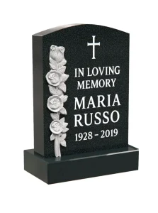 Sculpted Woman Shape Granite Headstone