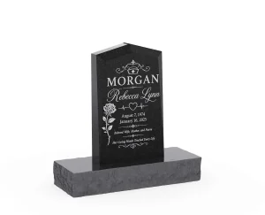 Serpentine Upright Headstone