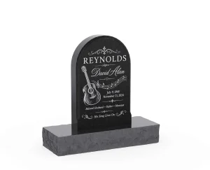Arched Upright Headstone